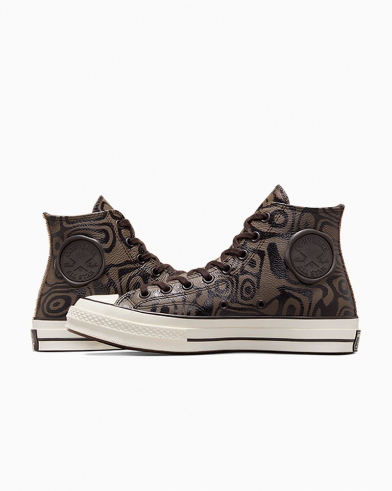 Converse Converse x Wonka Chuck 70 Chocolate Swirl Brązowe | 068312-PQC