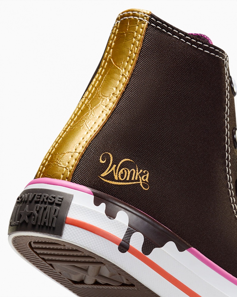 Converse Converse x Wonka Chuck Taylor All Star Brązowe Białe | 791324-XMD