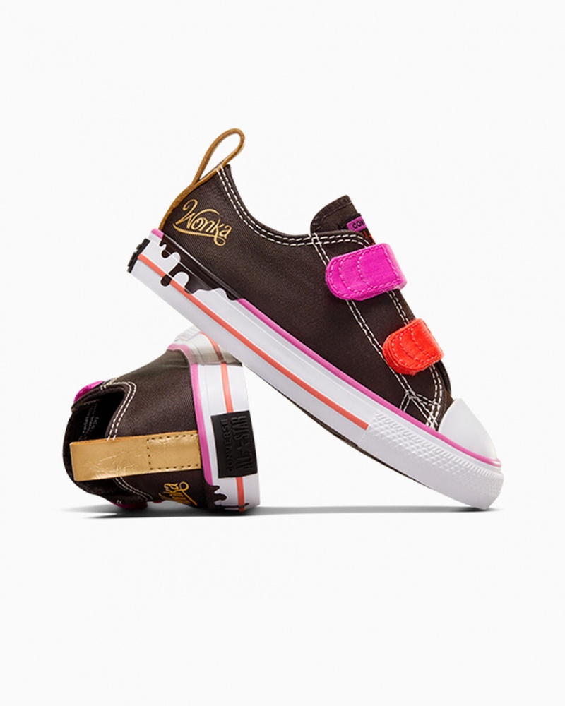 Converse Converse x Wonka Chuck Taylor All Star Easy On Brązowe Różowe Białe | 730821-IJK