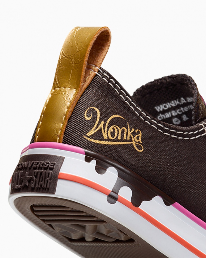 Converse Converse x Wonka Chuck Taylor All Star Easy On Brązowe Różowe Białe | 730821-IJK