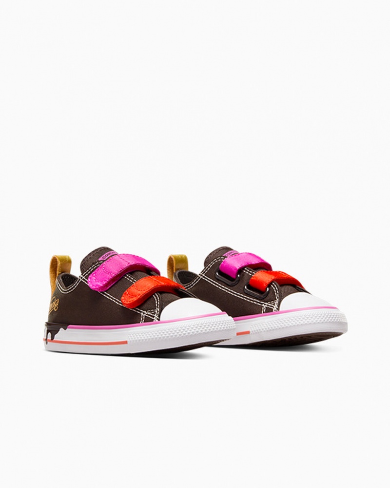 Converse Converse x Wonka Chuck Taylor All Star Easy On Brązowe Różowe Białe | 249671-DLT