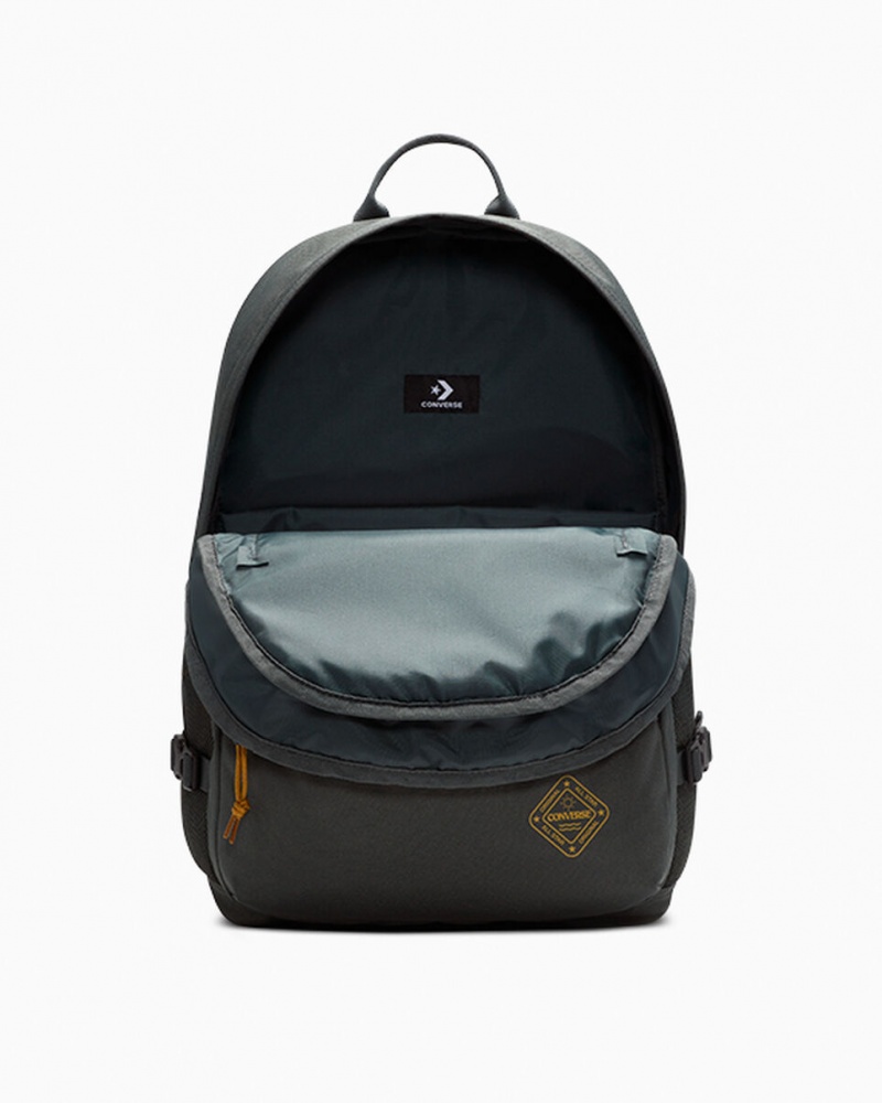 Converse Grafiką Prosty Edge Backpack Zielone | 069734-IMC