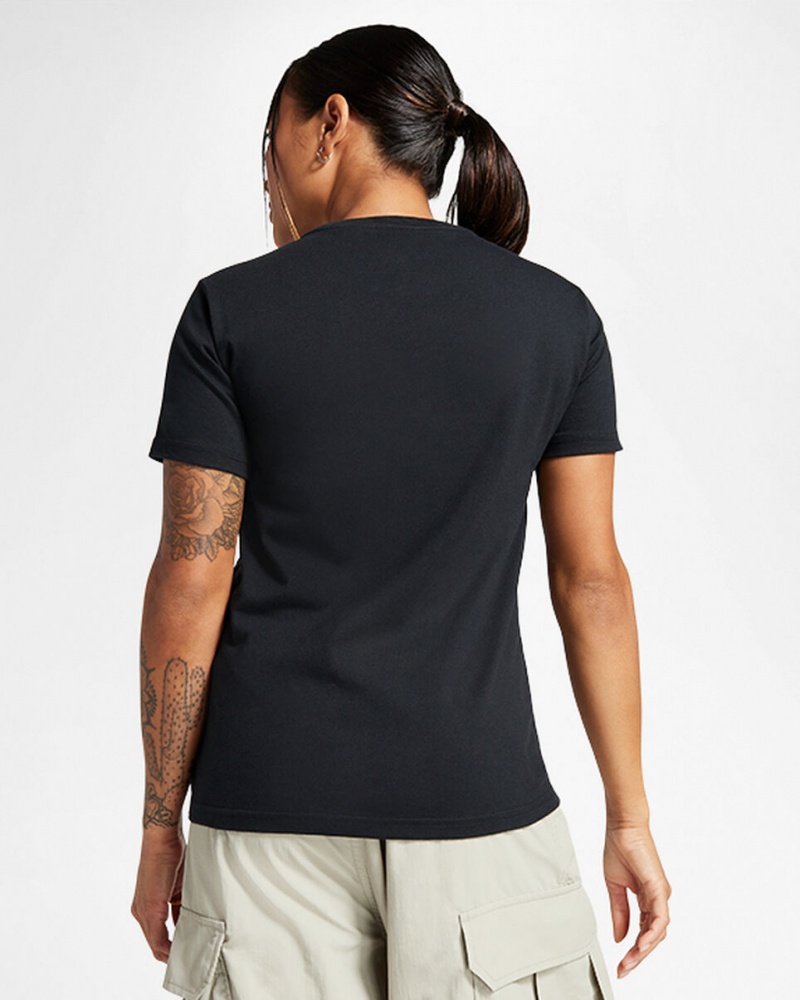 Converse Outdoor Art T-Shirt Czarne | 361758-UYL