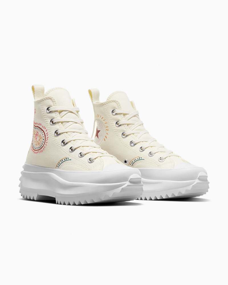 Converse Run Star Hike Platformie Crafted Czerwone Białe | 461529-NHQ