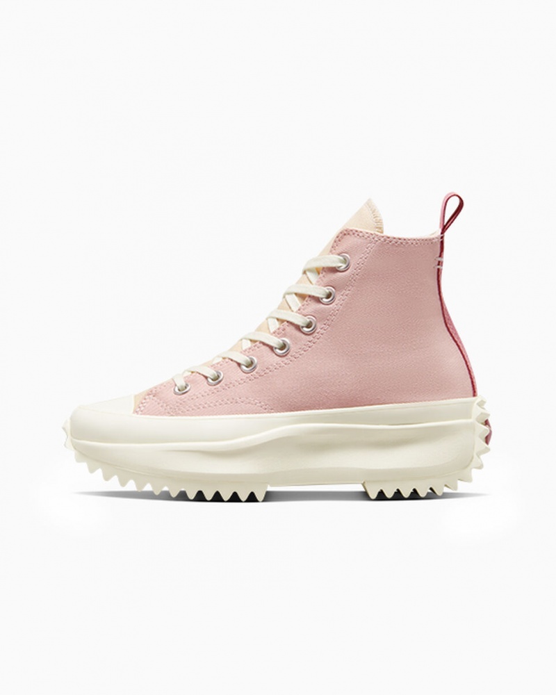 Converse Run Star Hike Platformie Tri-Color Różowe | 498672-WNI