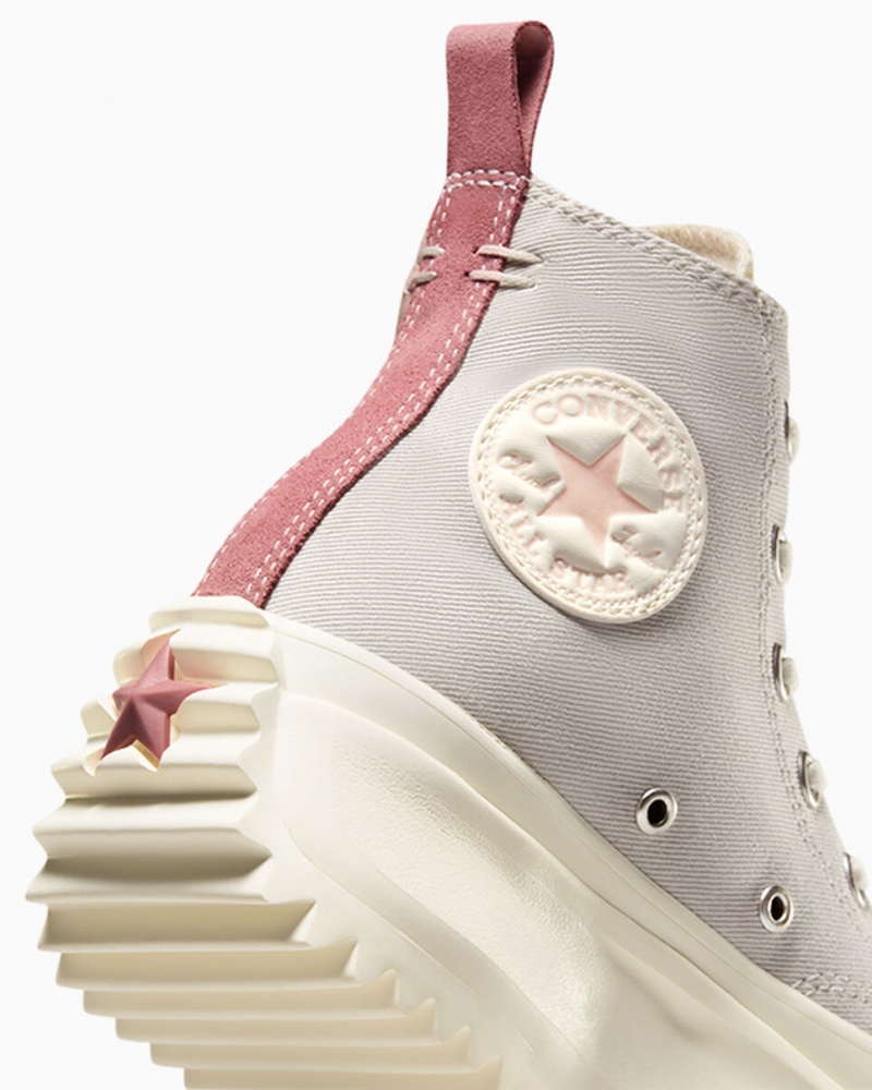 Converse Run Star Hike Platformie Tri-Color Różowe | 498672-WNI