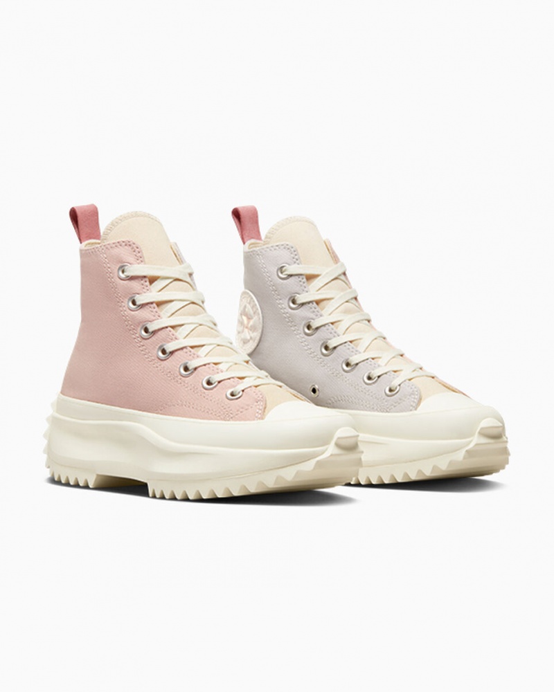 Converse Run Star Hike Platformie Tri-Color Różowe | 498672-WNI