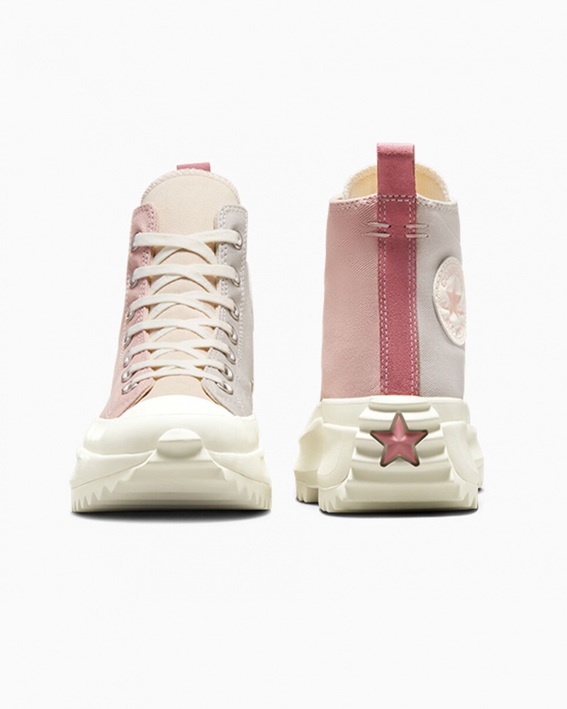 Converse Run Star Hike Platformie Tri-Color Różowe | 498672-WNI