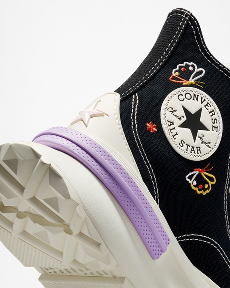 Converse Run Star Legacy CX Platformie Butterfly Wings Czarne | 643159-FTQ