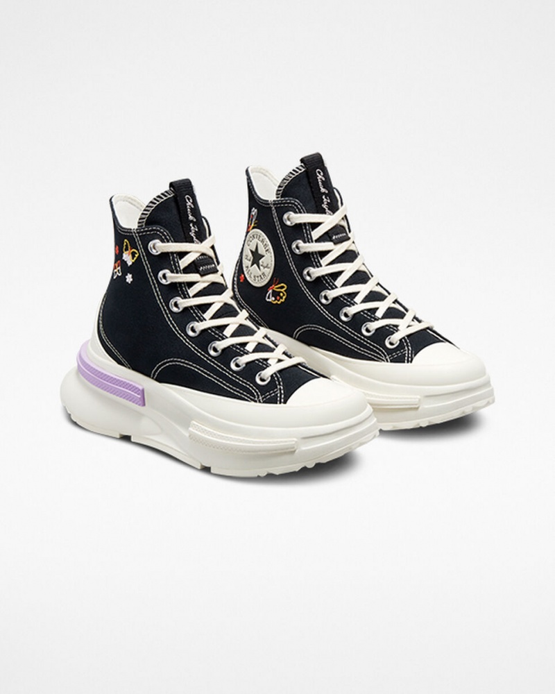 Converse Run Star Legacy CX Platformie Butterfly Wings Czarne | 643159-FTQ
