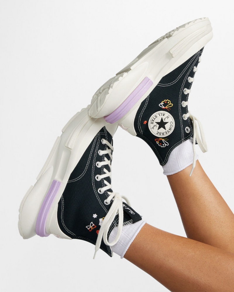 Converse Run Star Legacy CX Platformie Butterfly Wings Czarne | 643159-FTQ