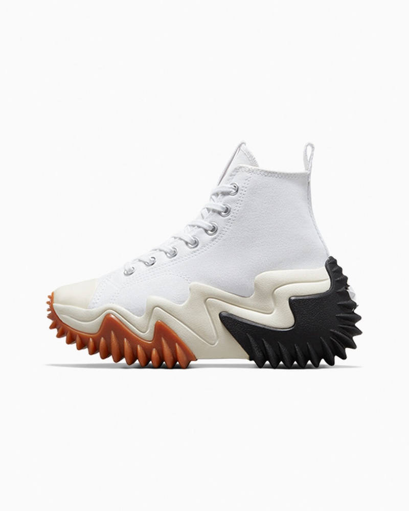 Converse Run Star Motion CX Platformie Białe Czarne | 749813-KIY