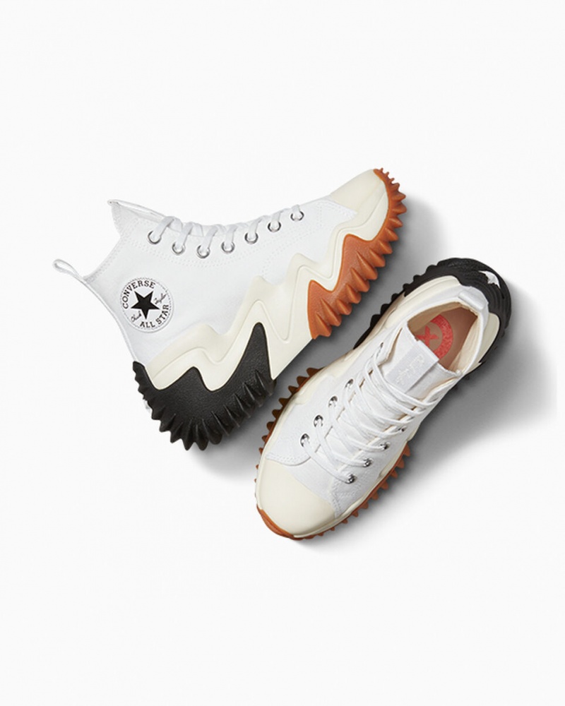 Converse Run Star Motion CX Platformie Białe Czarne | 749813-KIY