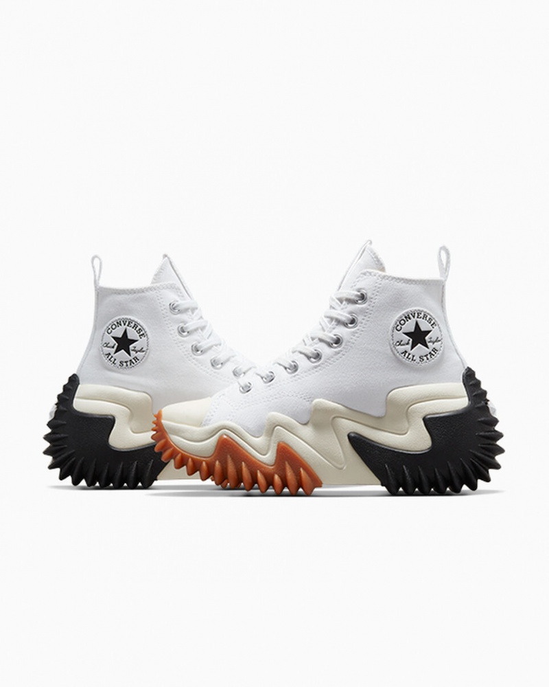 Converse Run Star Motion CX Platformie Białe Czarne | 749813-KIY