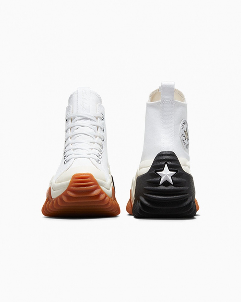 Converse Run Star Motion CX Platformie Białe Czarne | 749813-KIY