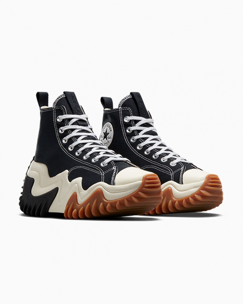 Converse Run Star Motion CX Platformie Czarne Białe | 427906-ASC
