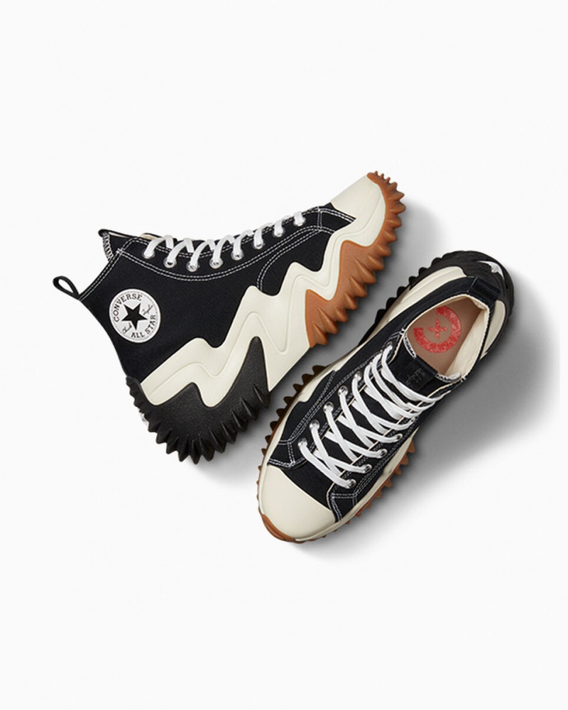 Converse Run Star Motion CX Platformie Czarne Białe | 427906-ASC