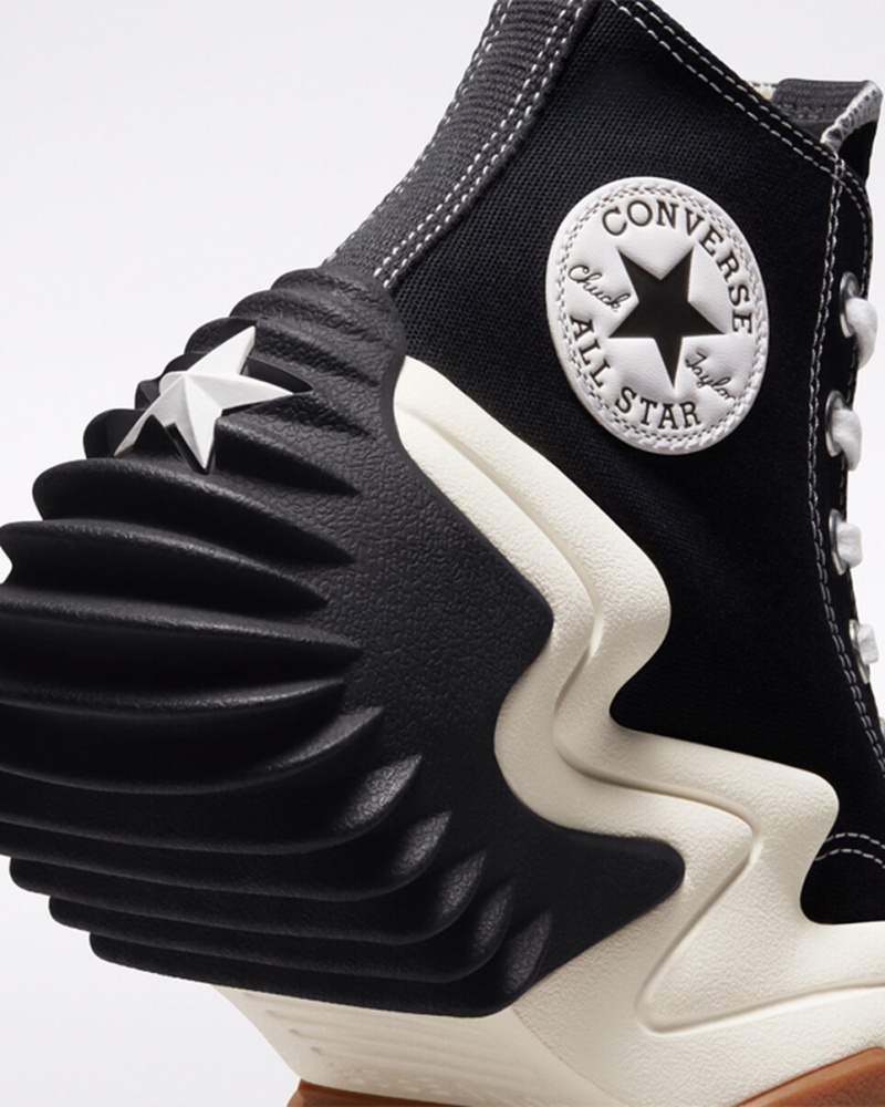 Converse Run Star Motion CX Platformie Czarne Białe | 427906-ASC