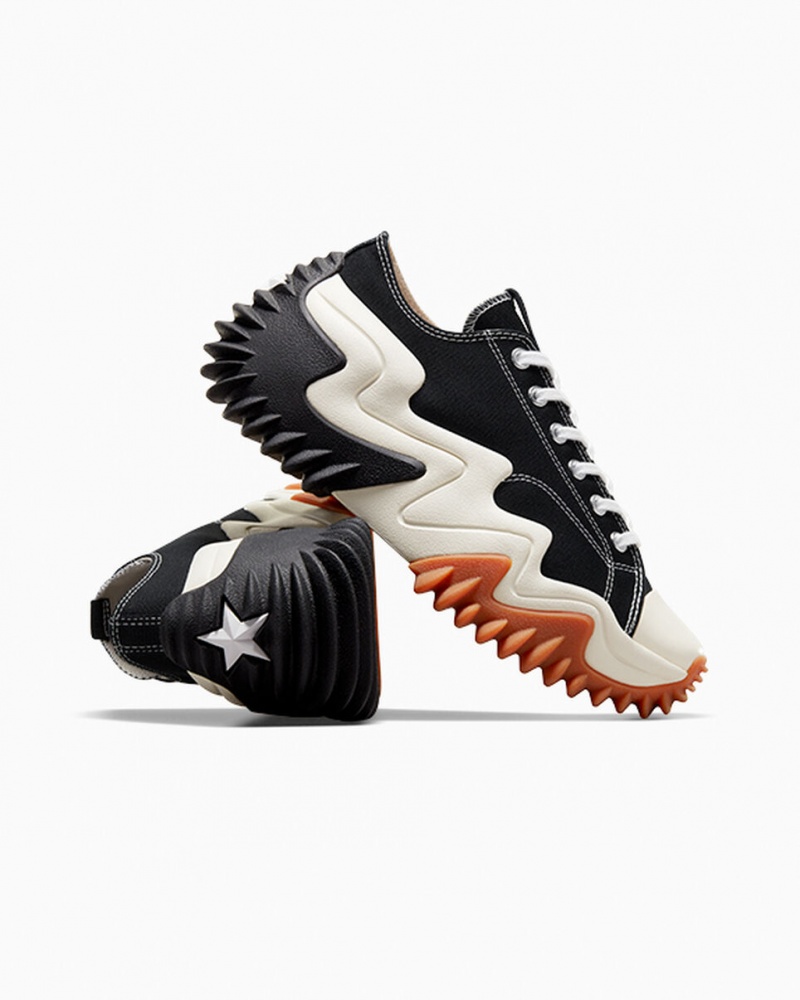 Converse Run Star Motion CX Platformie Czarne Białe | 241798-OYI