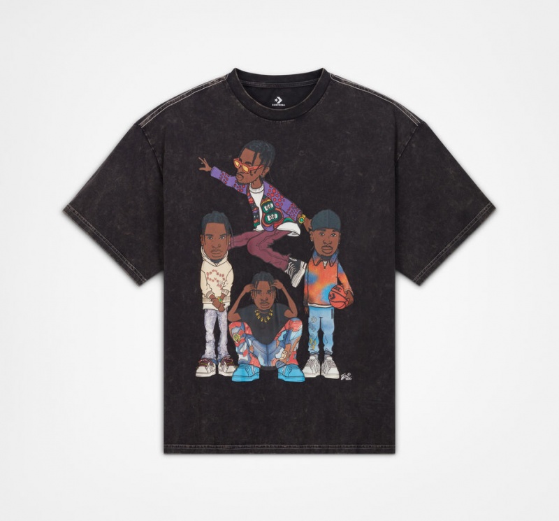 Converse Shai Gilgeous-Alexander Player T-Shirt Czarne | 160485-YQV