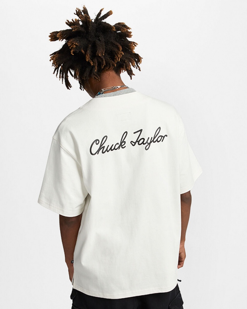 Converse Shoe Patch All Star Baseball Jersey Egret | 769031-NSB