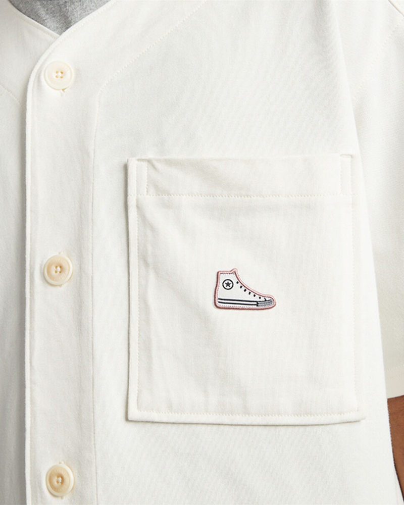 Converse Shoe Patch All Star Baseball Jersey Egret | 769031-NSB