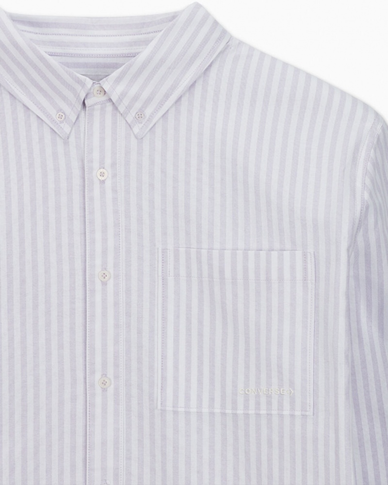 Converse W Paski Oxford Button-Up Shirt Paski | 572304-FNA
