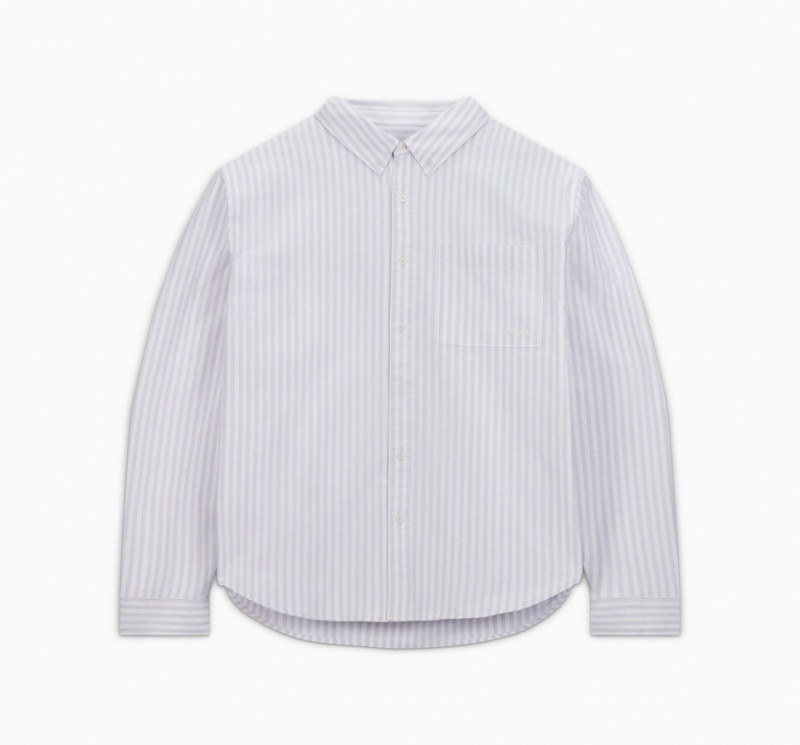 Converse W Paski Oxford Button-Up Shirt Paski | 572304-FNA