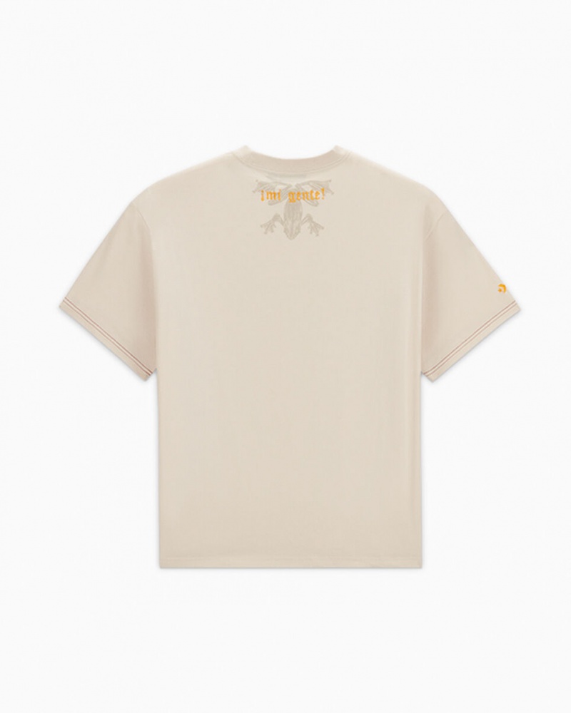 Converse ¡Mi Gente! Krótkie Sleeve T-Shirt Brązowe | 032574-PGD